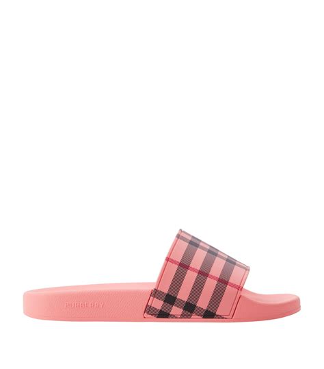 burberry slides pink|Burberry platform sandals stud heel.